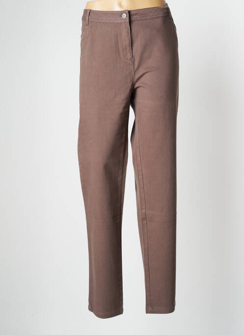 Pantalon slim maro EVER EASY BY JAC JAC femeie