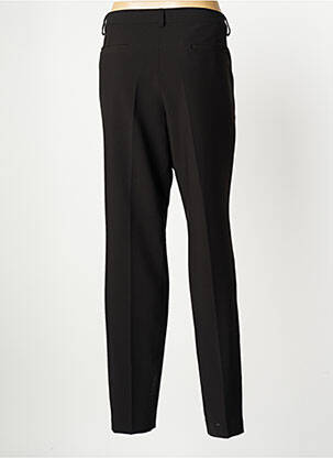 Pantalon slim țesătură poplin mărime normală negru LCDN femeie