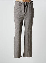 Pantalon drept croială morcov talie înaltă gri C'EST BEAU LA VIE femme