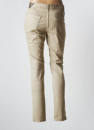 Pantalon slim țesătură poplin mărime normală verde WALTRON femme