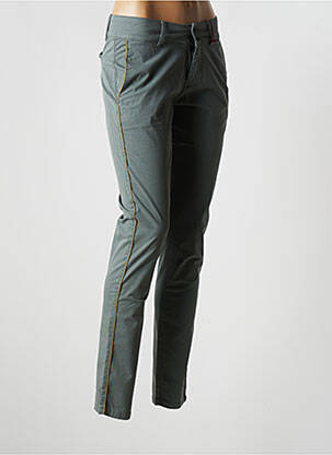 Pantalon chino verde LES TEINTURIERS femeie