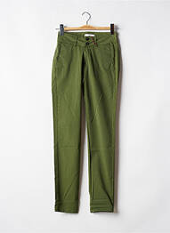 Pantalon chino talie joasă talie joasă verde LES TEINTURIERS femme