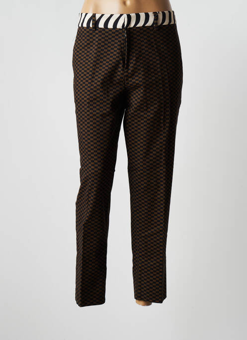 Pantalon chino maro AHIMARIA femeie