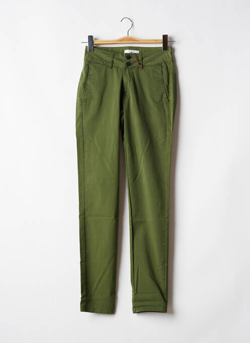 Pantalon chino verde LES TEINTURIERS femeie
