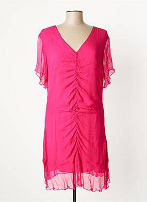 Rochie midi roz SCHOOL RAG femeie