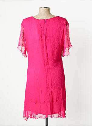 Rochie midi mâneci scurte mâneci scurte roz SCHOOL RAG femeie