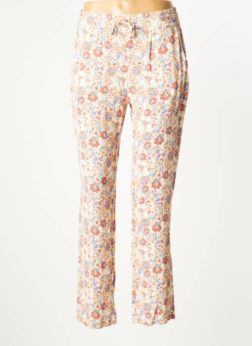 Pantalon drept bej LE TEMPS DES CERISES femeie