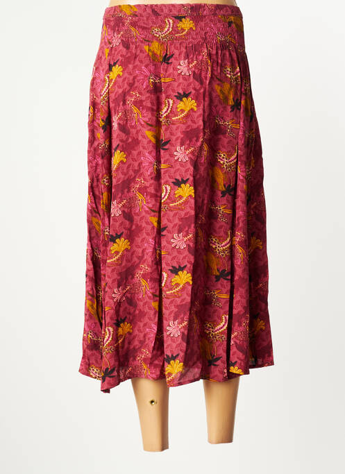 Fustă lungă țesătură crep roz WHITE STUFF femme