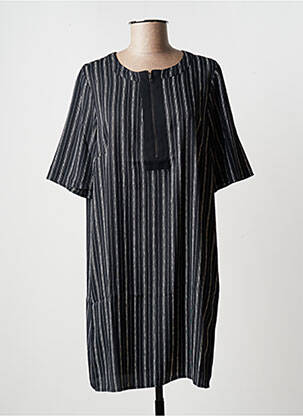 Rochie scurtă croială fluidă mâneci scurte negru BCBGMAXAZRIA femeie
