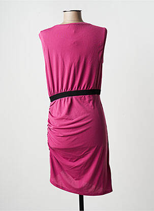Rochie midi fără mâneci fără mâneci roz BCBGMAXAZRIA femeie