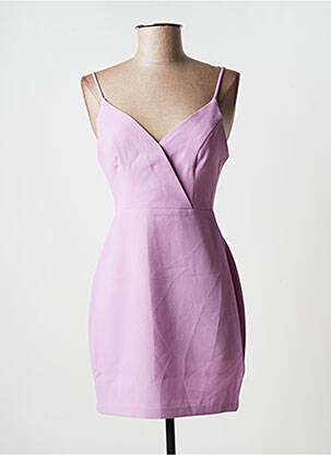 Rochie scurtă închidere cu fermoar la spate bretele subțiri violet BCBGMAXAZRIA femeie