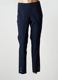 Pantalon slim țesătură poplin mărime normală albastru NO SECRET femme