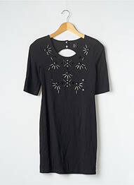 Rochie scurtă mâneci scurte mâneci scurte negru H&M femme