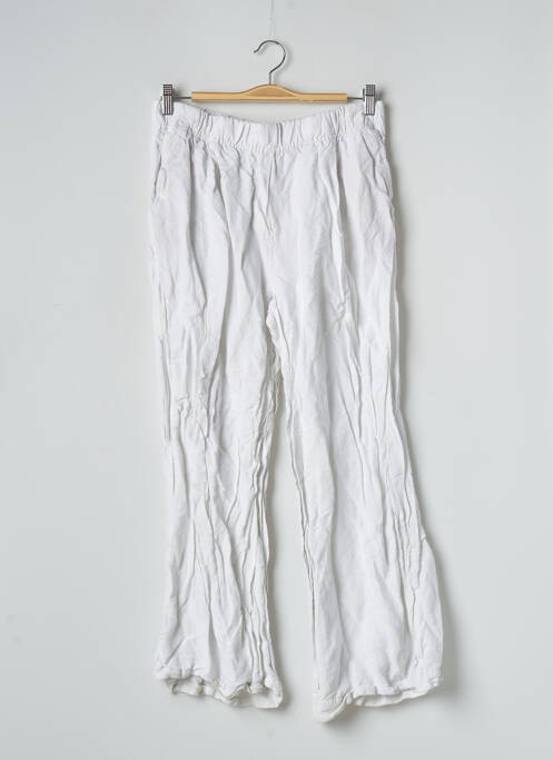 Pantalon larg alb OYSHO femeie