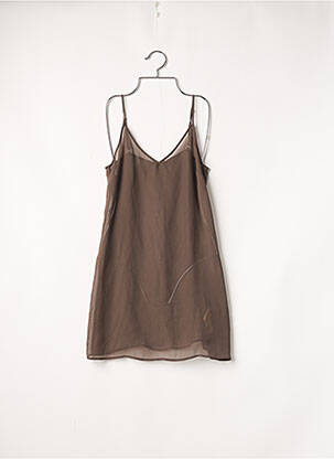 Top țesătură crep bretele subțiri verde MASSIMO DUTTI femeie