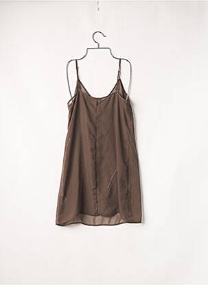 Top țesătură crep bretele subțiri verde MASSIMO DUTTI femeie