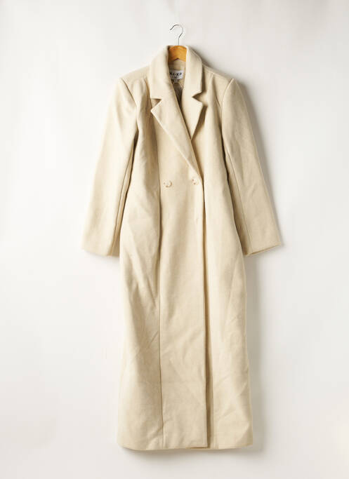 Palton lung bej NA-KD femeie