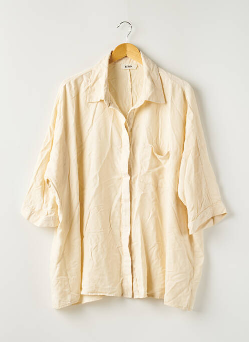 Tunică mâneci lungi bej REIKO femeie