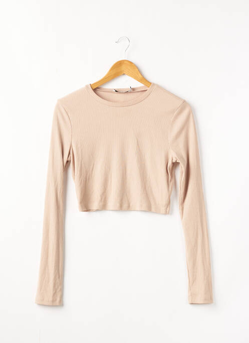 Top bej NA-KD femeie