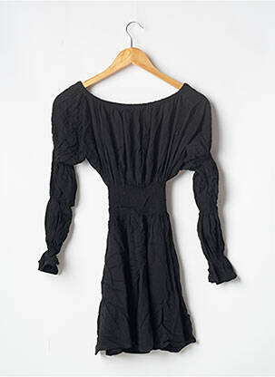 Rochie scurtă mâneci lungi mâneci lungi negru MARYNE femeie