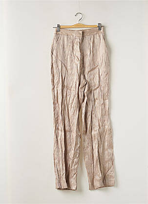 Pantalon larg bej ZARA femeie