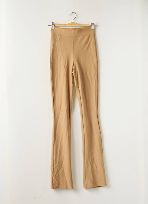 Pantalon evazat bej ZARA femeie