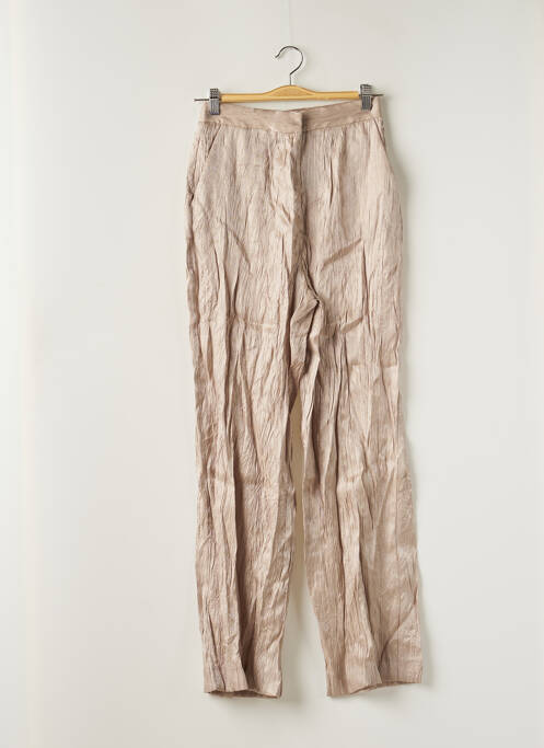 Pantalon larg bej ZARA femeie