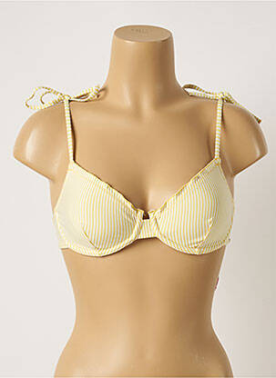 Sutien de costum de baie elasticitate sutien cupe întregi cu decolteu înalt galben INTIMISSIMI femeie