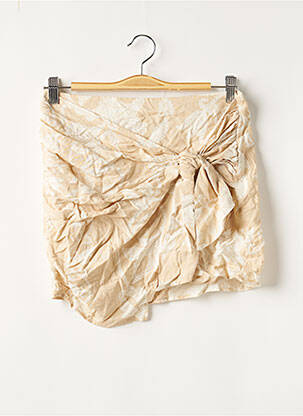 Fustă scurtă bej ZARA femeie