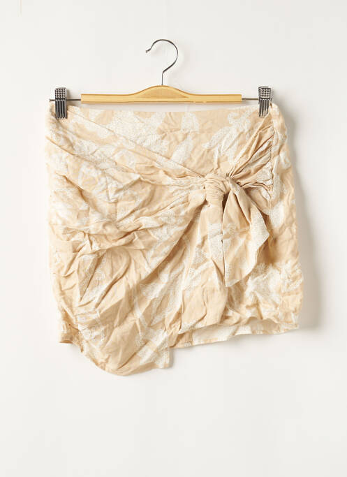 Fustă scurtă bej ZARA femeie