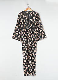 Salopetă-pantalon țesătură crep mâneci 3/4 negru MISSGUIDED femeie