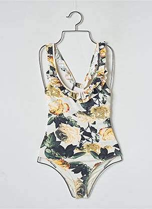 Costum de baie dintr-o singură piesă efect material satinat bej H&M femeie