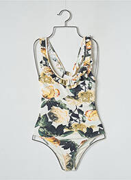Costum de baie dintr-o singură piesă efect material satinat bej H&M femme