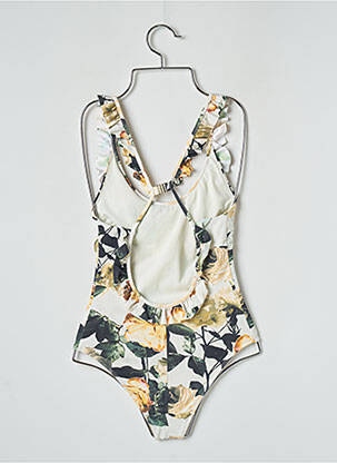 Costum de baie dintr-o singură piesă efect material satinat bej H&M femeie