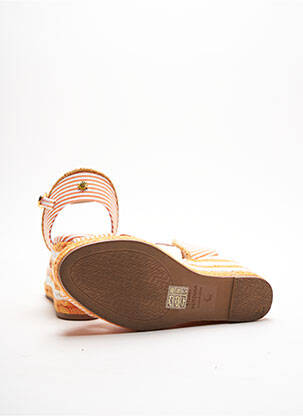 Espadrile închidere cu buclă(e) toc de 7 la 9 cm portocalie STUART WEITZMAN femeie