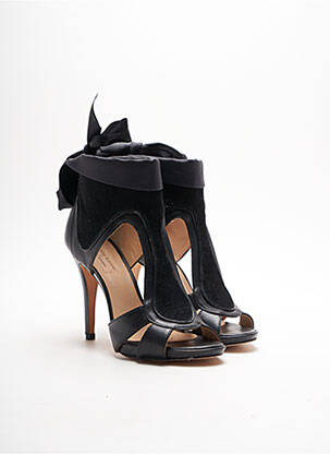 Sandale/pantofi decupați toc cui. toc de 7 la 9 cm negru COSMOPARIS femeie
