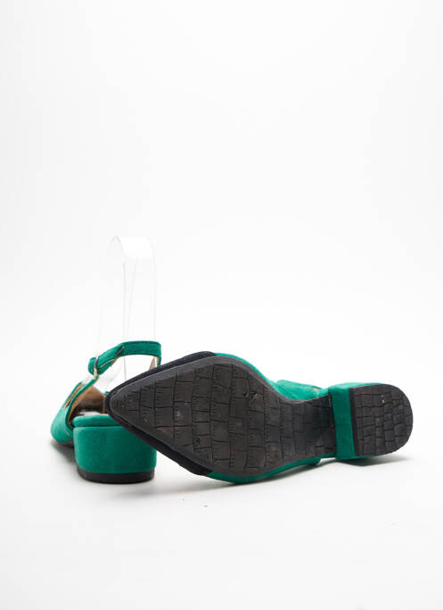 Sandale/Pantofi decupați verde FLORENCE KOOIJMAN femeie