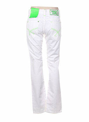 Pantalon drept buzunare talie joasă alb ABSOLUT JOY femeie