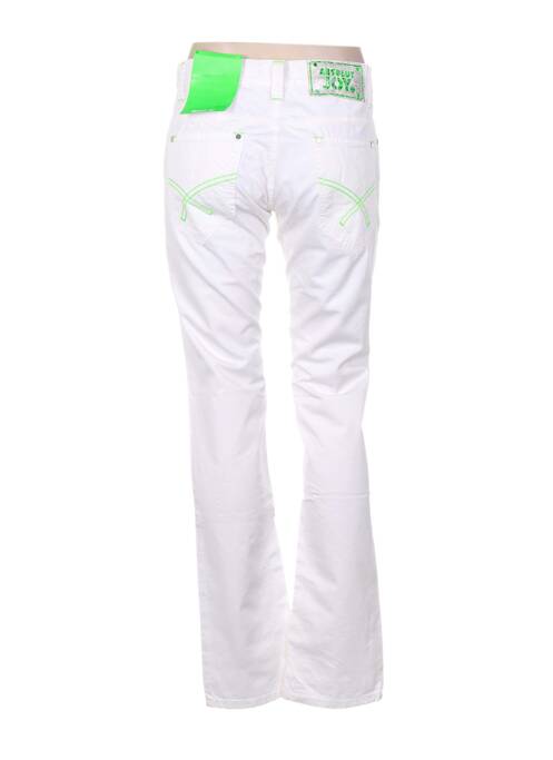 Pantalon drept alb ABSOLUT JOY femeie