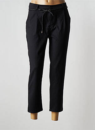 Pantalon 7/8 elasticitate mărime normală negru ANNA femeie
