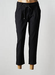 Pantalon 7/8 elasticitate mărime normală negru ANNA femme
