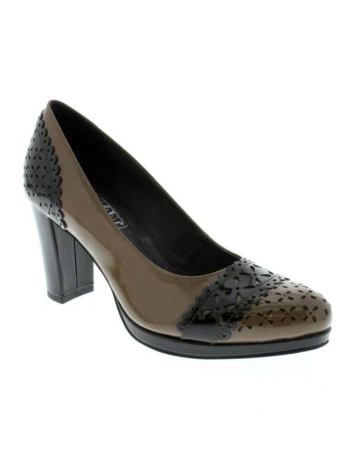 Pantofi cu toc maro FRANCE MODE femeie