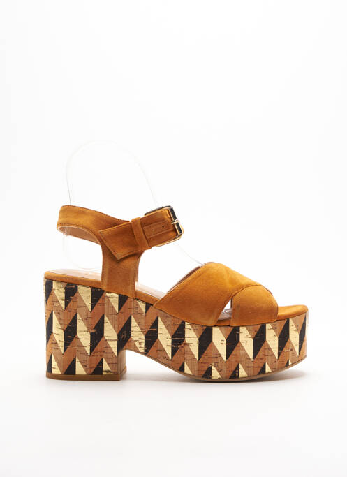 Sandale/Pantofi decupați maro STRATEGIA femeie