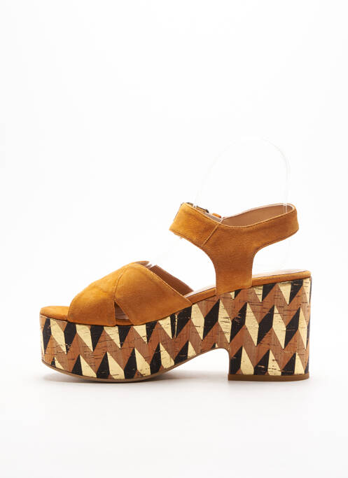 Sandale/Pantofi decupați maro STRATEGIA femeie