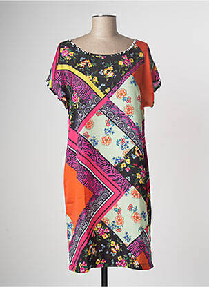 Rochie midi portocaliu OLIVIER PHILIPS femeie