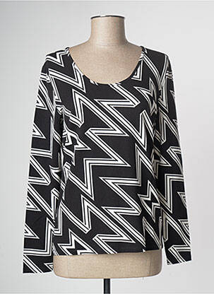 Pulover croială cambrată mâneci lungi negru MARIA BELLENTANI femme