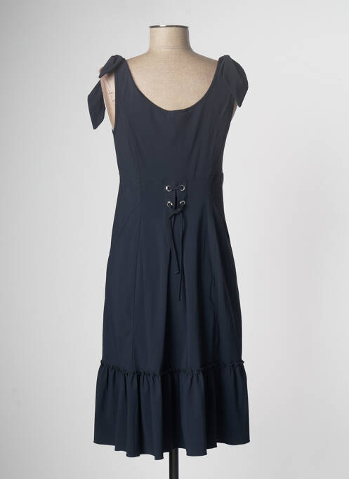 Rochie midi albastru PLATINE COLLECTION femeie