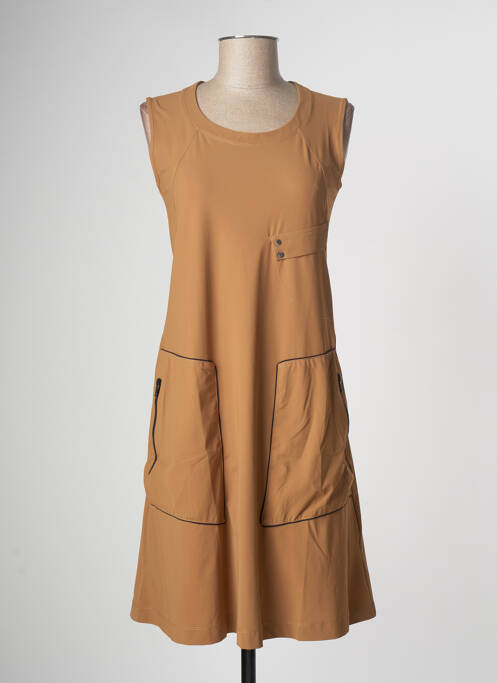 Rochie scurtă maro PLATINE COLLECTION femeie