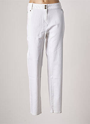 Pantalon slim alb JAC JAC femeie