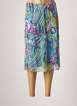 Fustă midi albastru JEAN DELFIN femeie